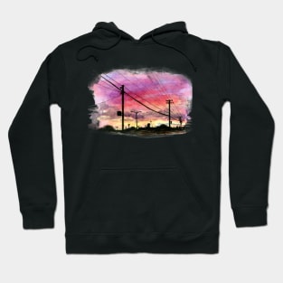 Power Line Sunset Hoodie